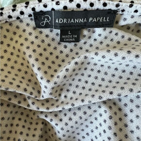 Adrianna Papell Polka Dot Top - Picture 2 of 4